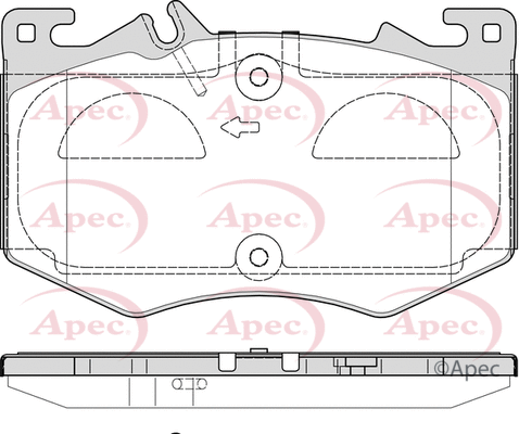 Brake Pad Set, disc brake (PAD2358)