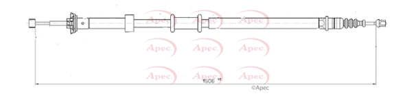 Cable Pull, parking brake (CAB1688)