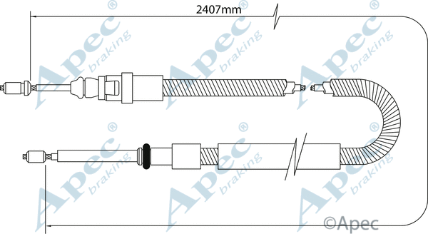 Cable Pull, parking brake (CAB1034)