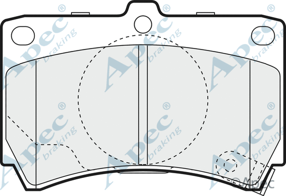 Brake Pad Set, disc brake (PAD1073)