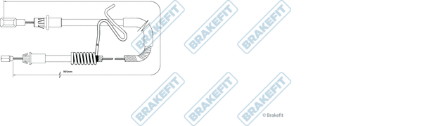 Cable Pull, parking brake (BBC3194)