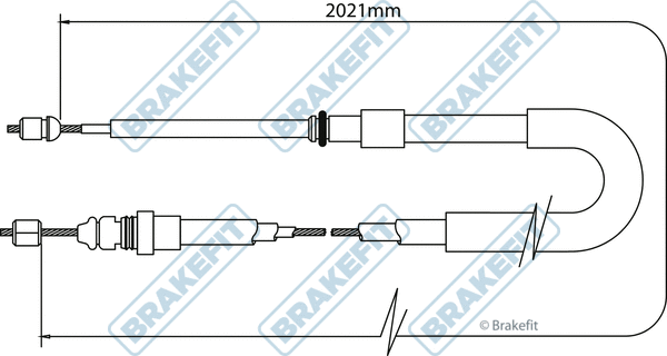 Cable Pull, parking brake (BBC3377)