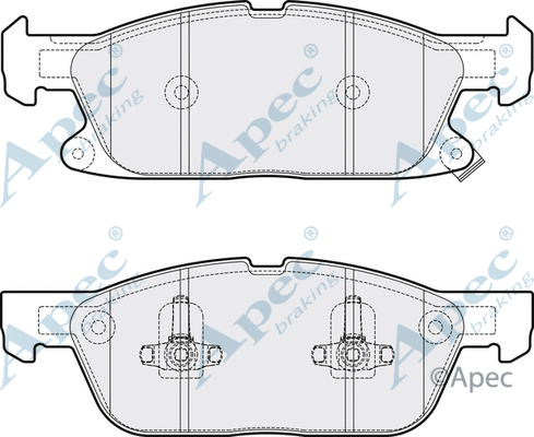 Brake Pad Set, disc brake (PAD2081)