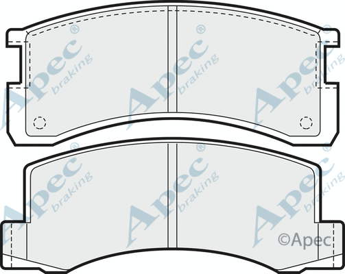 Brake Pad Set, disc brake (PAD637)
