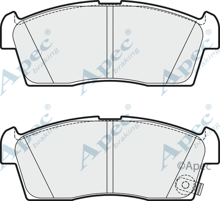 Brake Pad Set, disc brake (PAD1856)