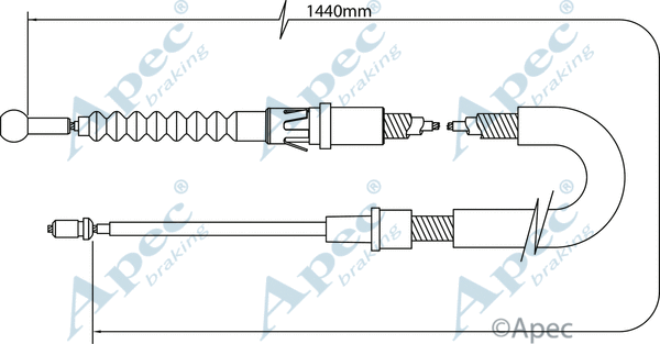 Cable Pull, parking brake (CAB1397)
