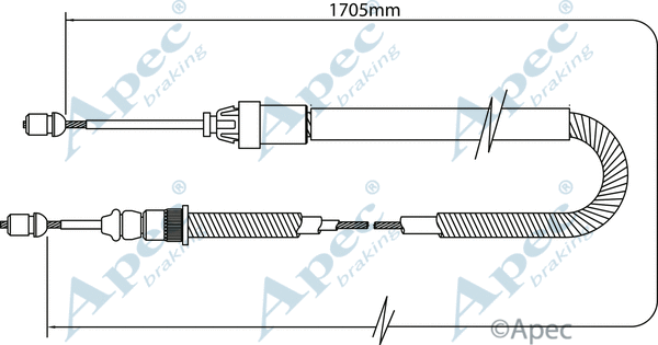 Cable Pull, parking brake (CAB1333)