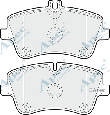 Brake Pad Set, disc brake (PAD1166)