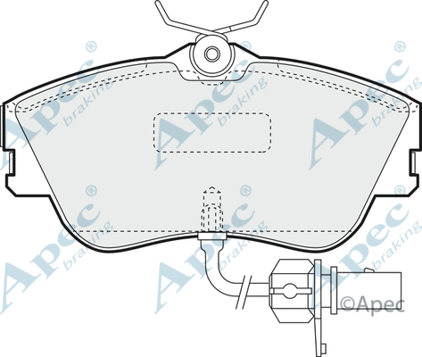 Brake Pad Set, disc brake (PAD1155)