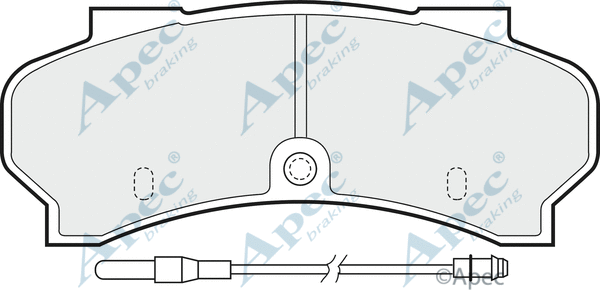 Brake Pad Set, disc brake (PAD632)