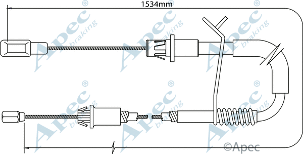 Cable Pull, parking brake (CAB1189)