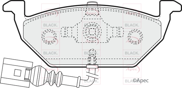 Brake Pad Set, disc brake (PAD1109B)