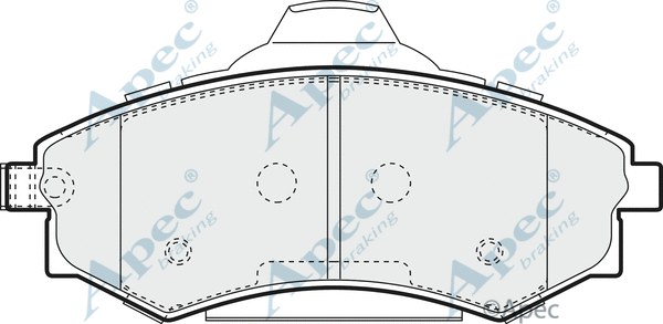 Brake Pad Set, disc brake (PAD1395)