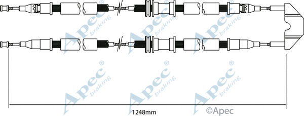 Cable Pull, parking brake (CAB1450)