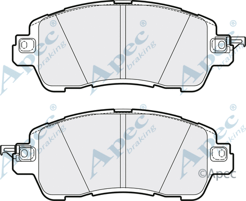 Brake Pad Set, disc brake (PAD2082)