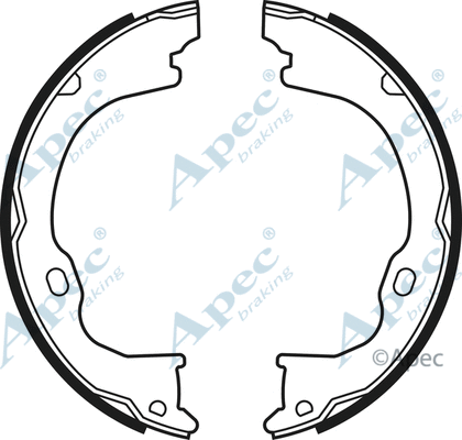 Brake Shoe Set, parking brake (SHU760)
