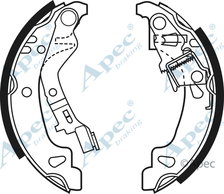 Brake Shoe Set (SHU624)