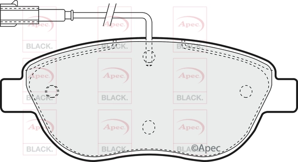 Brake Pad Set, disc brake (PAD1293B)