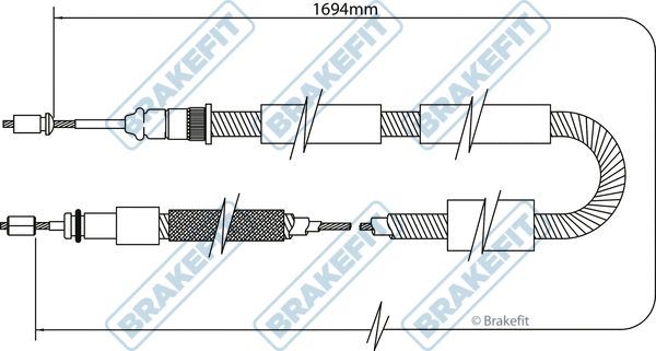 Cable Pull, parking brake (BBC3339)