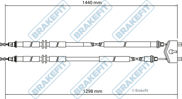 Cable Pull, parking brake (BBC3135)