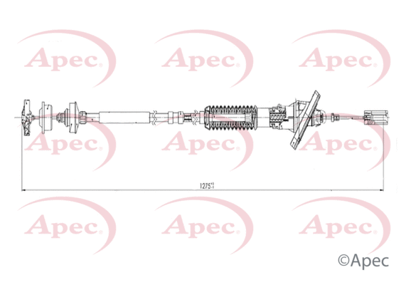 Cable Pull, clutch control (CAB5014)