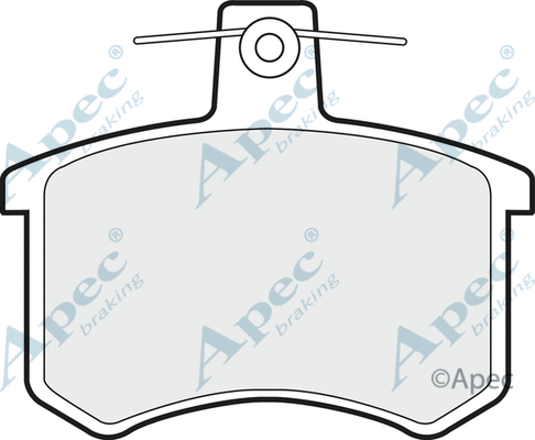 Brake Pad Set, disc brake (PAD371)