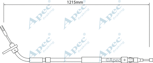 Cable Pull, parking brake (CAB1550)