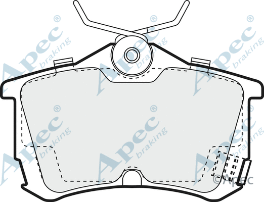 Brake Pad Set, disc brake (PAD1046)