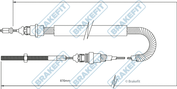 Cable Pull, parking brake (BBC3328)
