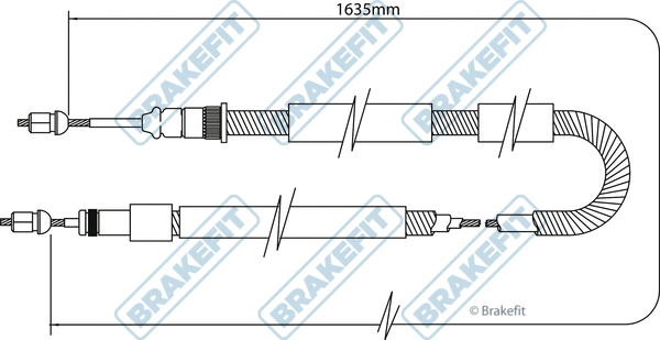 Cable Pull, parking brake (BBC3079)