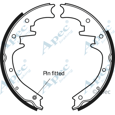Brake Shoe Set (SHU606)