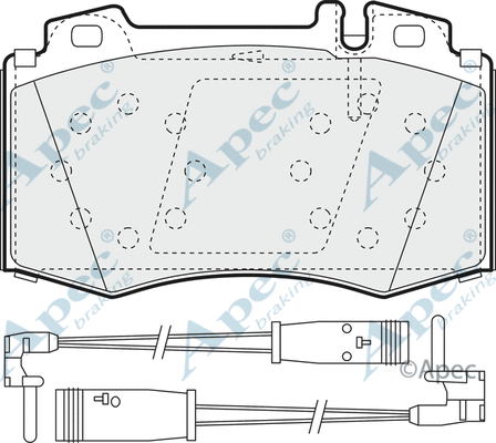 Brake Pad Set, disc brake (PAD1535)