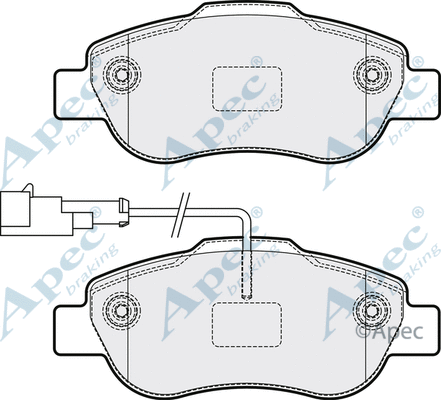 Brake Pad Set, disc brake (PAD2156)