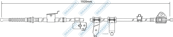 Cable Pull, parking brake (BBC3540)