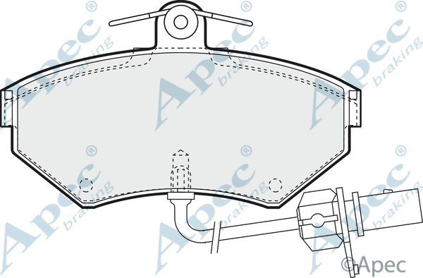 Brake Pad Set, disc brake (PAD1152)