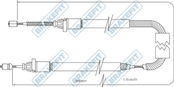 Cable Pull, parking brake (BBC3365)