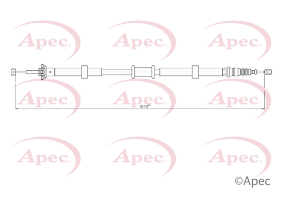 Cable Pull, parking brake (CAB1759)