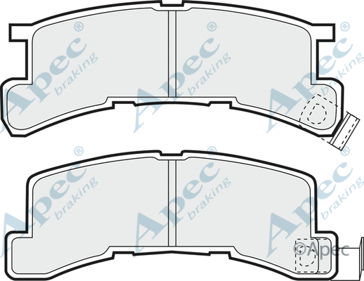Brake Pad Set, disc brake (PAD733)