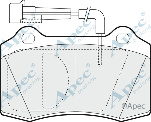 Brake Pad Set, disc brake (PAD1007)