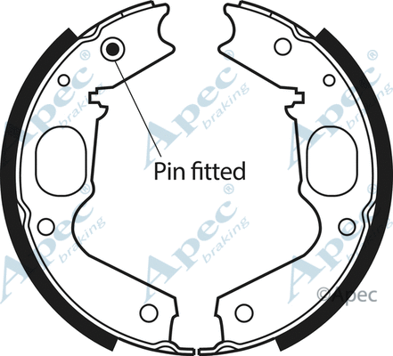 Brake Shoe Set, parking brake (SHU616)