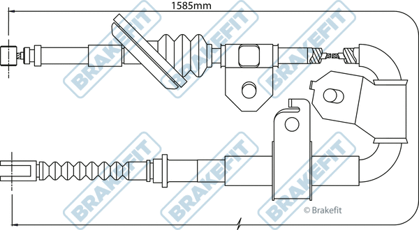 Cable Pull, parking brake (BBC3428)