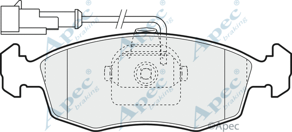 Brake Pad Set, disc brake (PAD1427)