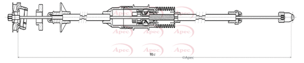 Cable Pull, clutch control (CAB5019)