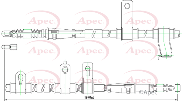 Cable Pull, parking brake (CAB1234)