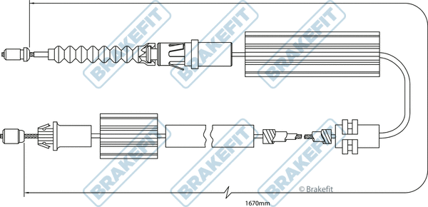 Cable Pull, parking brake (BBC3243)