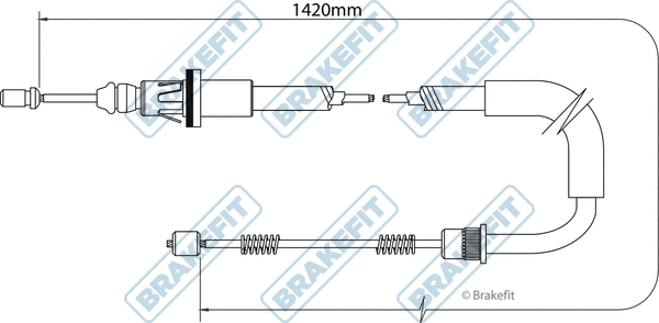 Cable Pull, parking brake (BBC3375)