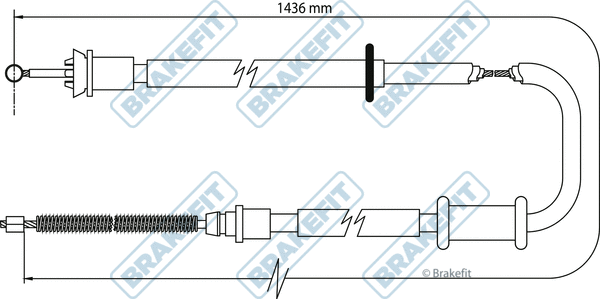 Cable Pull, parking brake (BBC3117)