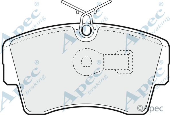 Brake Pad Set, disc brake (PAD613)