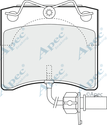 Brake Pad Set, disc brake (PAD1146)