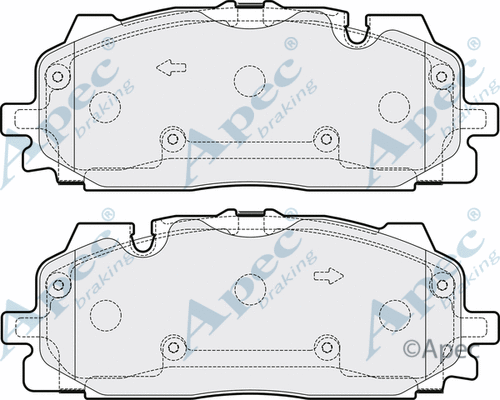 Brake Pad Set, disc brake (PAD2162)